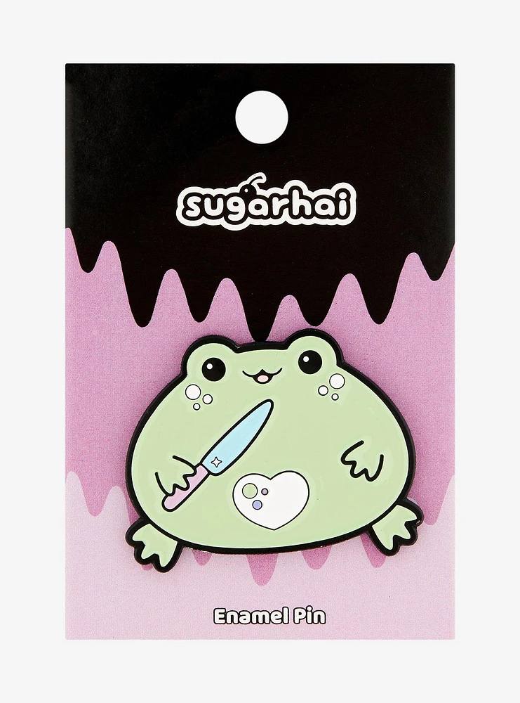 Frog Heart Knife Enamel Pin By Sugarhai