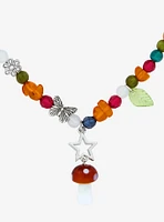 Thorn & Fable Mushroom Butterfly Bead Necklace