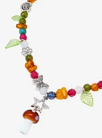 Thorn & Fable Mushroom Butterfly Bead Necklace