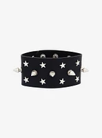 Social Collision Star Spike Cuff Bracelet