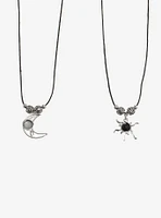 Cosmic Aura Sun & Moon Best Friend Necklace Set