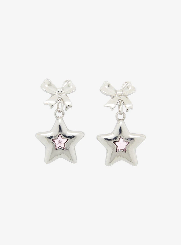 Sweet Society Star Bow Drop Earrings