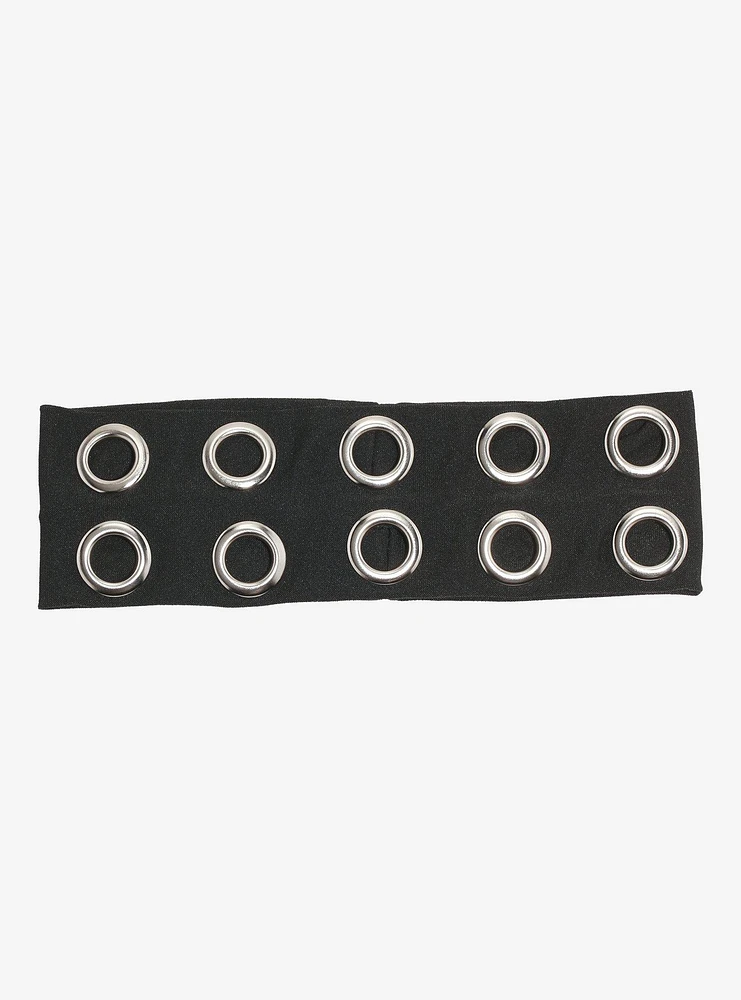 Social Collision Black Grommet Headband