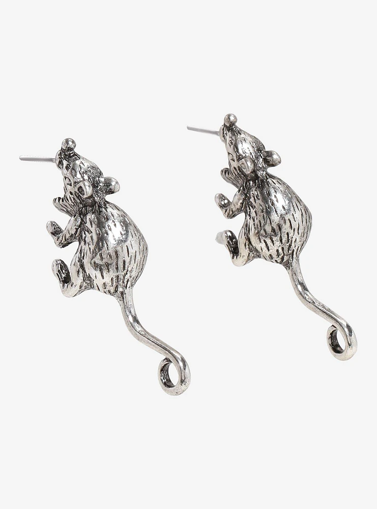 Social Collision Rat Biting Earrings