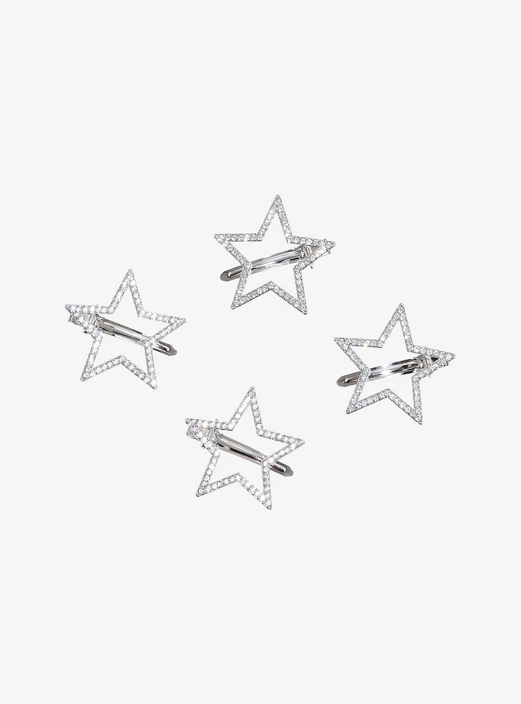 Social Collision Rhinestone Star Hair Clip Set