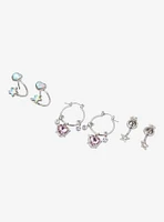 Social Collision Heart Star Gem Earring Set