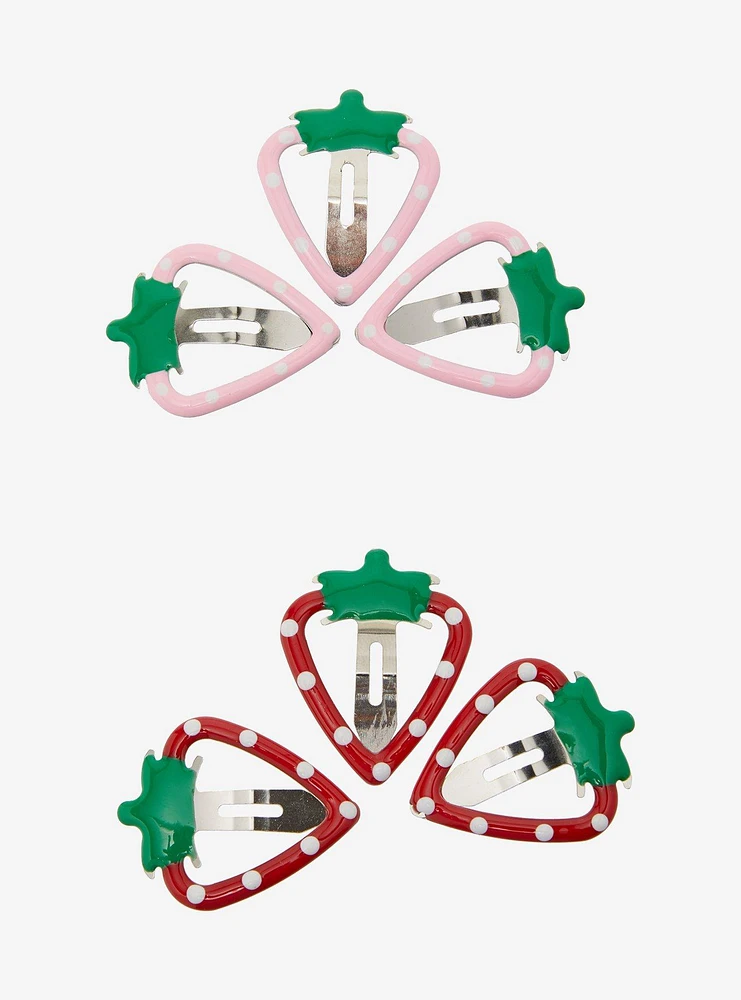 Sweet Society Strawberry Figure Hair Clip Set