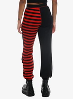 Emily The Strange Stripe Girls Jogger Sweatpants