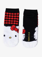 Hello Kitty Polka Dots Fuzzy No-Show Socks