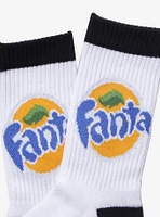 Fanta Orange Glitter Crew Socks