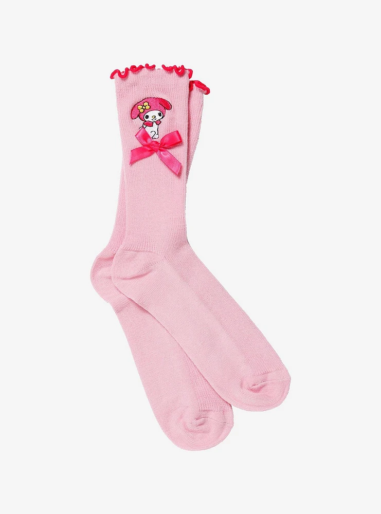 My Melody Ribbon Crew Socks