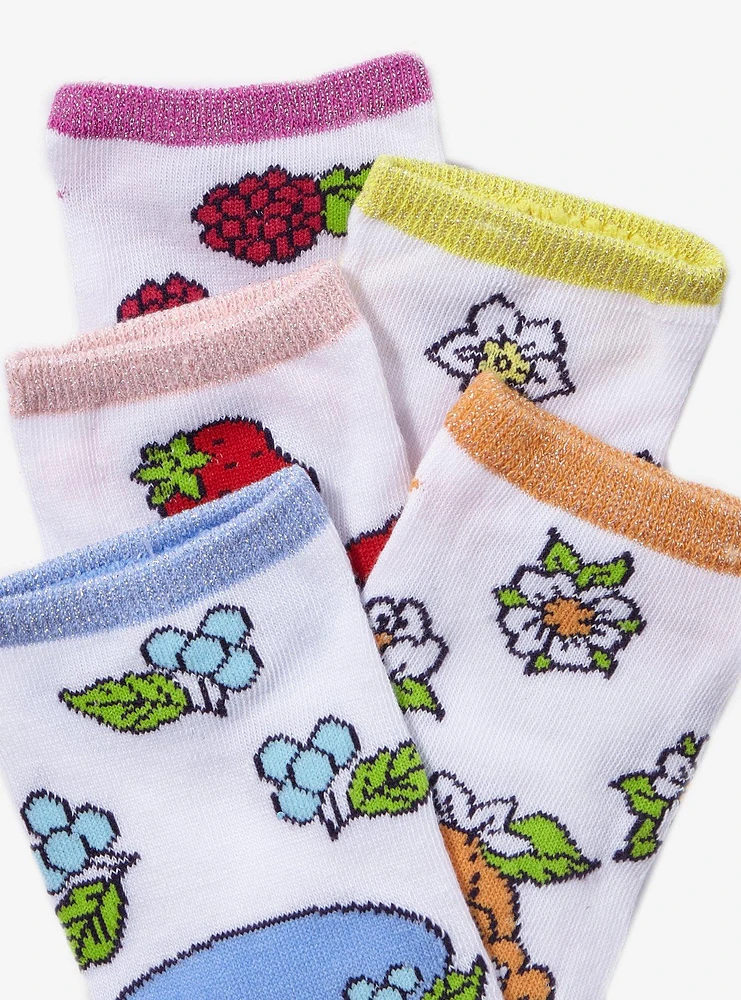 Strawberry Shortcake Friends No=Show Socks 5 Pair