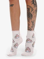 My Melody Lace-Up Ankle Socks