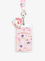 Sanrio Hello Kitty and Friends Floral Allover Print Lanyard - BoxLunch Exclusive