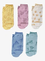 Disney Winnie the Pooh Characters Allover Print Sock Set