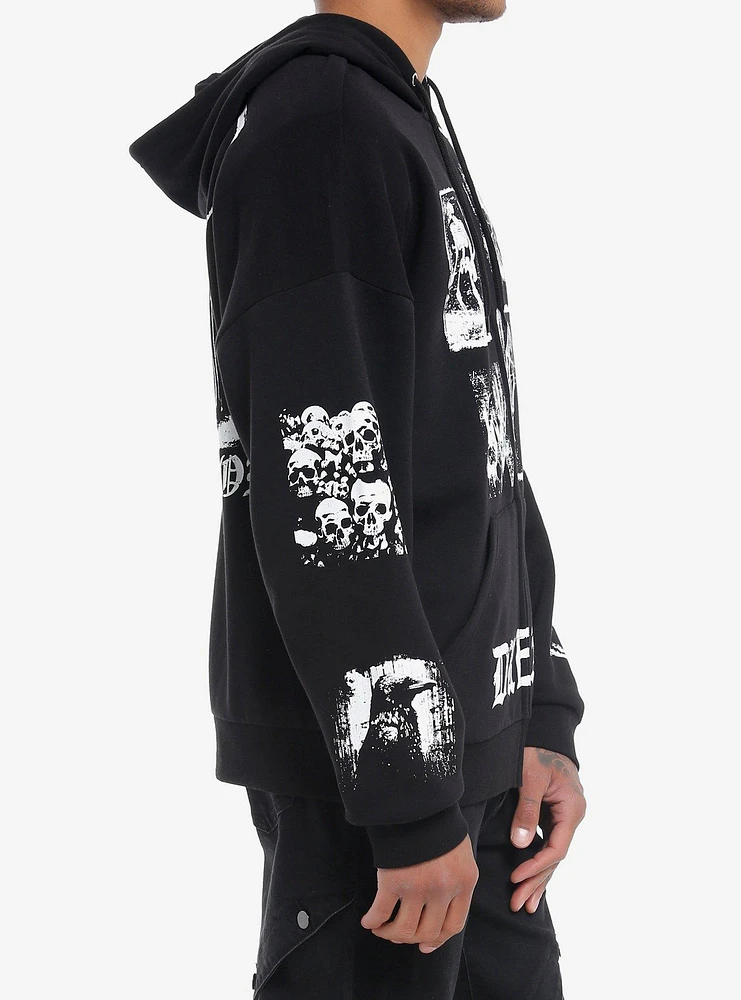 Social Collision Dread Skeleton Patches Hoodie