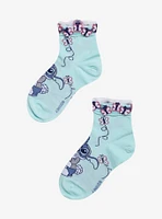 Disney Stitch & Scrump Butterfly Jelly Ankle Socks