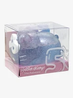 Hello Kitty 50th Anniversary Blue Glitter Mochi Squishy Toy