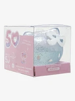 Hello Kitty 50th Anniversary Blue Glitter Mochi Squishy Toy