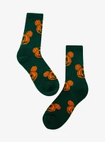 Disney Mickey Mouse Pumpkin Allover Print Crew Socks — BoxLunch Exclusive