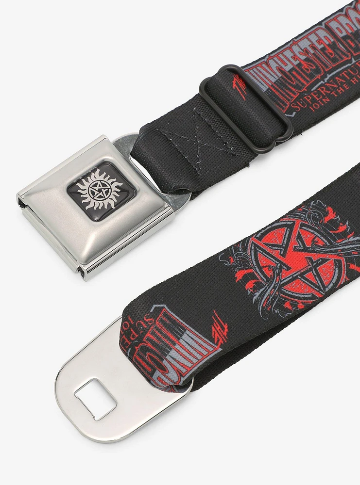 Supernatural Winchester Brothers Seatbelt Belt