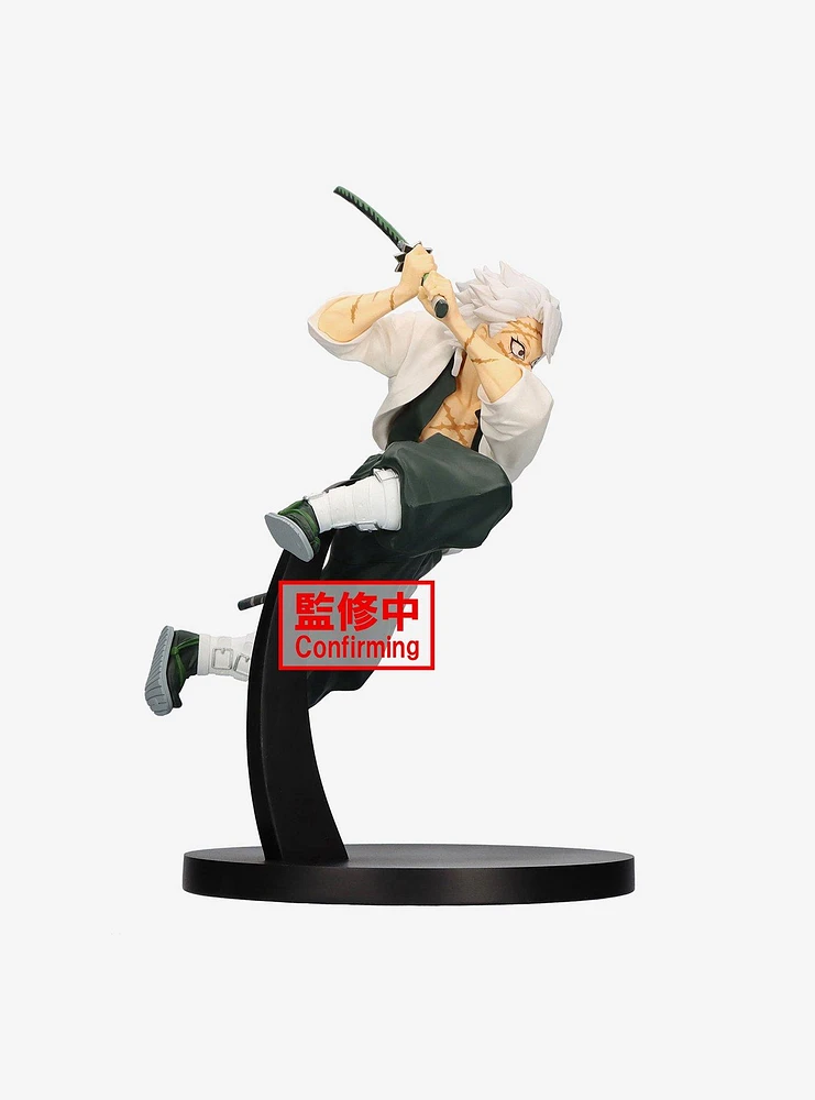 Banpresto Demon Slayer: Kimetsu No Yaiba Vibration Stars Sanemi Shinazugawa Figure