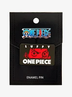 One Piece Monkey D. Luffy Eyes Panel Enamel Pin - BoxLunch Exclusive