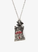 Beetlejuice Tombstone Pendant Necklace