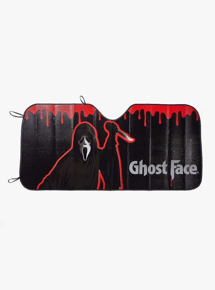 Scream Ghost Face Blood Drips Sun Shade