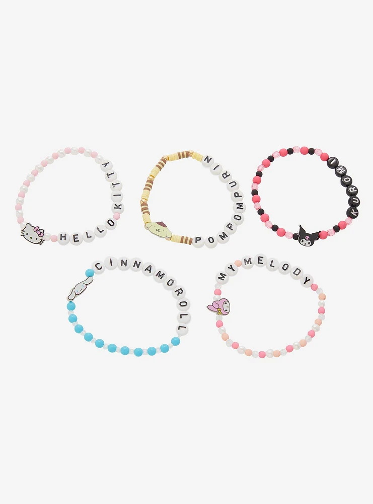 Hello Kitty And Friends Beaded Bracelet Set