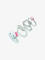 Hello Kitty Heart Bow Bling Ring Set