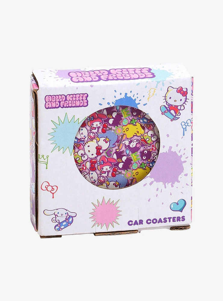 Hello Kitty And Friends Car Coaster Set