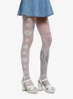 White Daisy Tights