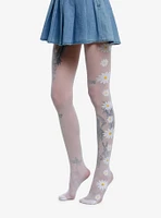 White Daisy Tights