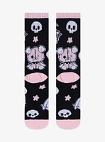 Pastel Cat Reaper Crew Socks