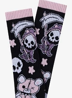 Pastel Cat Reaper Crew Socks