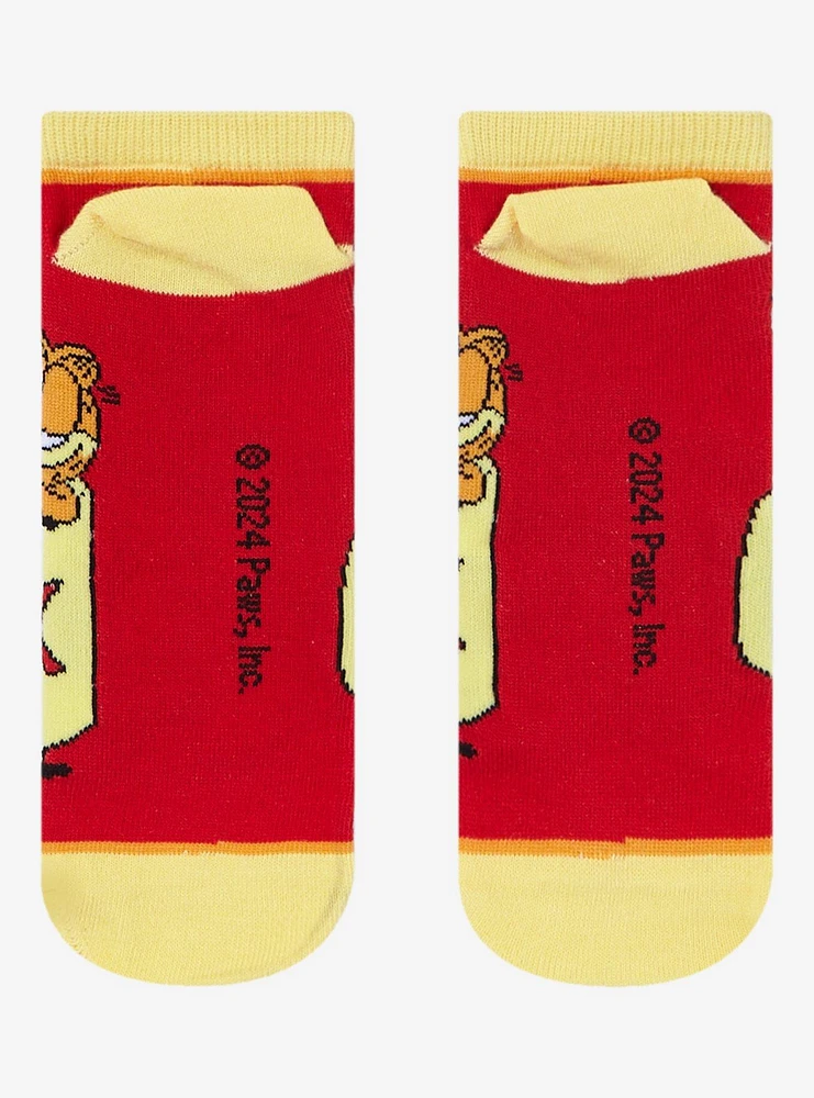 Garfield Coffee Mug No-Show Socks