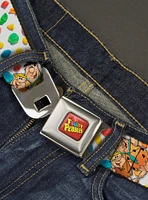 The Flintstones Fruity Pebbles Fred And Barney Pose Cereal Seatbelt Belt