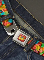 The Flintstones Fruity Pebbles Vivid Cereal Close Up Seatbelt Belt