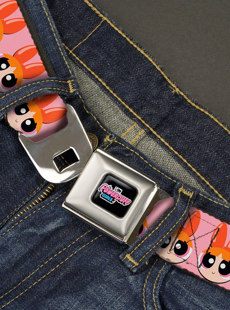 The Powerpuff Girls Blossom Face Close Up Seatbelt Belt