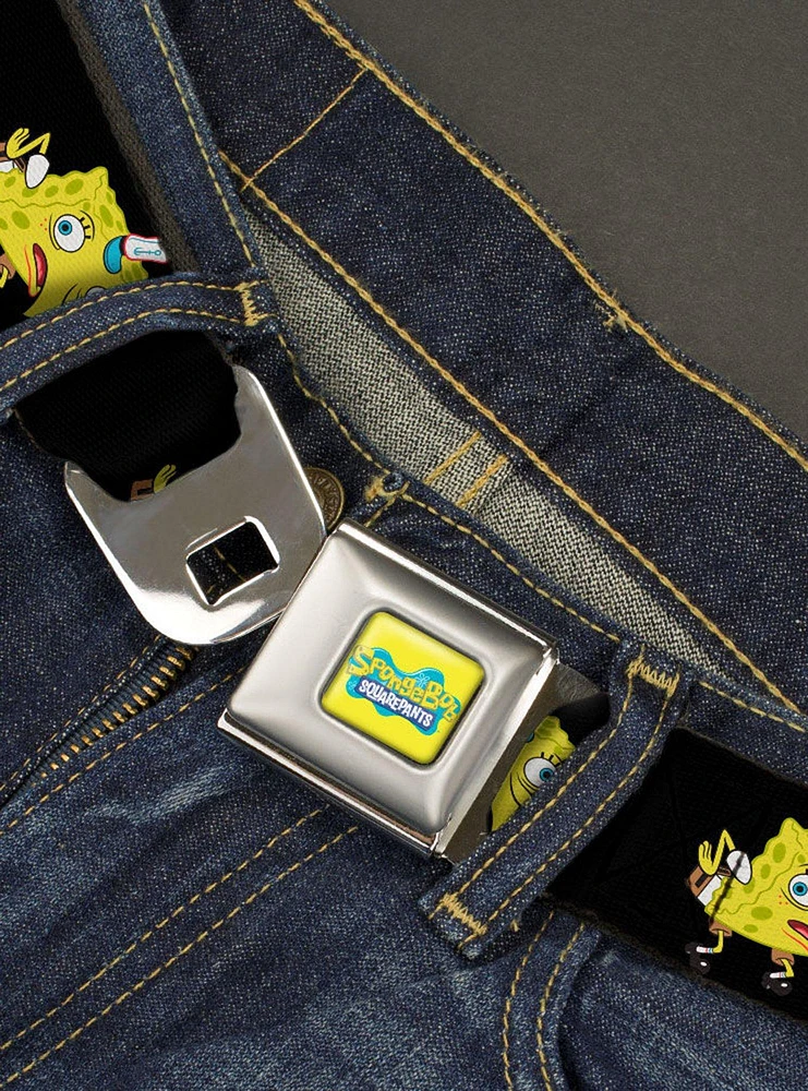 SpongeBob SquarePants Pose Seatbelt Belt