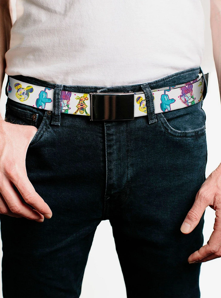 Disney Mickey And Friends Sensational Six Expressions Flip Web Belt