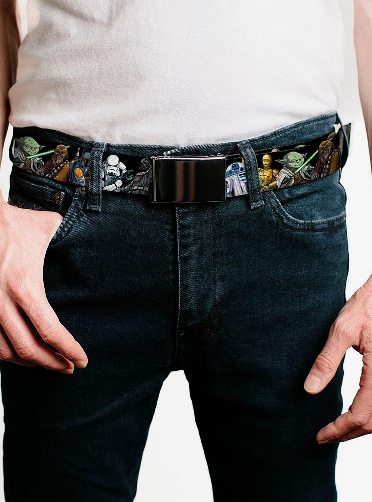 Star Wars Classic Character Poses Flip Web Belt