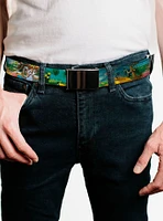 The Wizard of Oz Brick Road Scenes Flip Web Belt