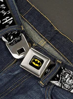 DC Comics Batman The Dark Knight And Joker Smiling Close Up Seatbelt Belt