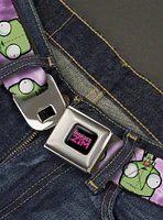 Invader Zim Gir Flip Poses Tie Dye Seatbelt Belt