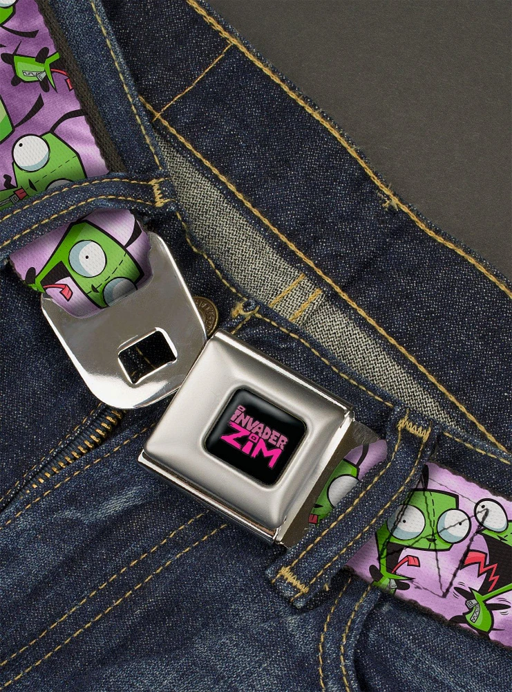 Invader Zim Gir Poses Tie Dye Seatbelt Belt