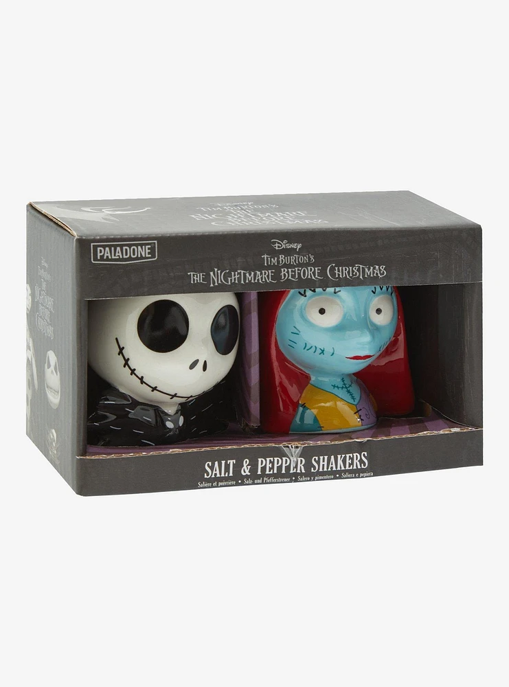 The Nightmare Before Christmas Jack & Sally Ceramic Salt & Pepper Shakers