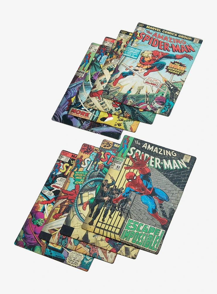 Marvel Spider-Man Comic Book Coaster Set