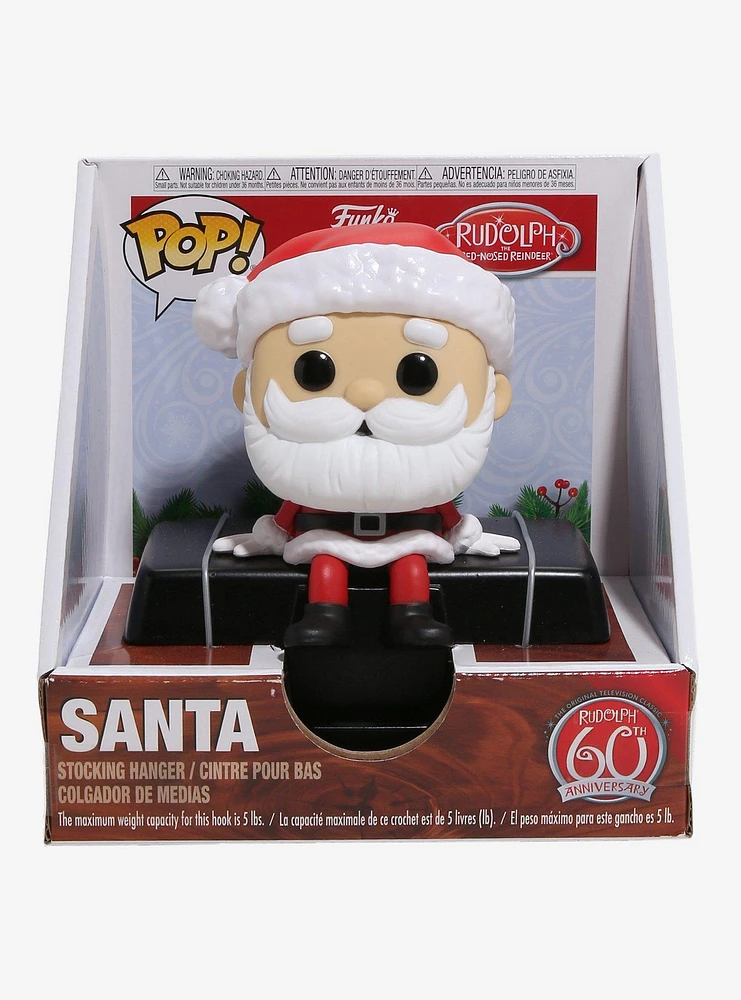 Funko Rudolph The Red-Nosed Reindeer Pop! Santa Bobble-Head Stocking Hanger